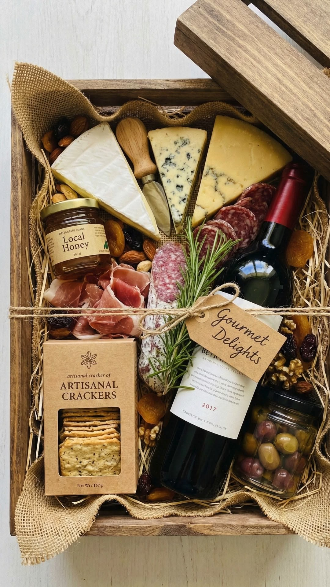 Cheese and Crackers Basket